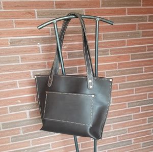 Handmade Leather Tote Bag, Womens Shoulder Handbag
